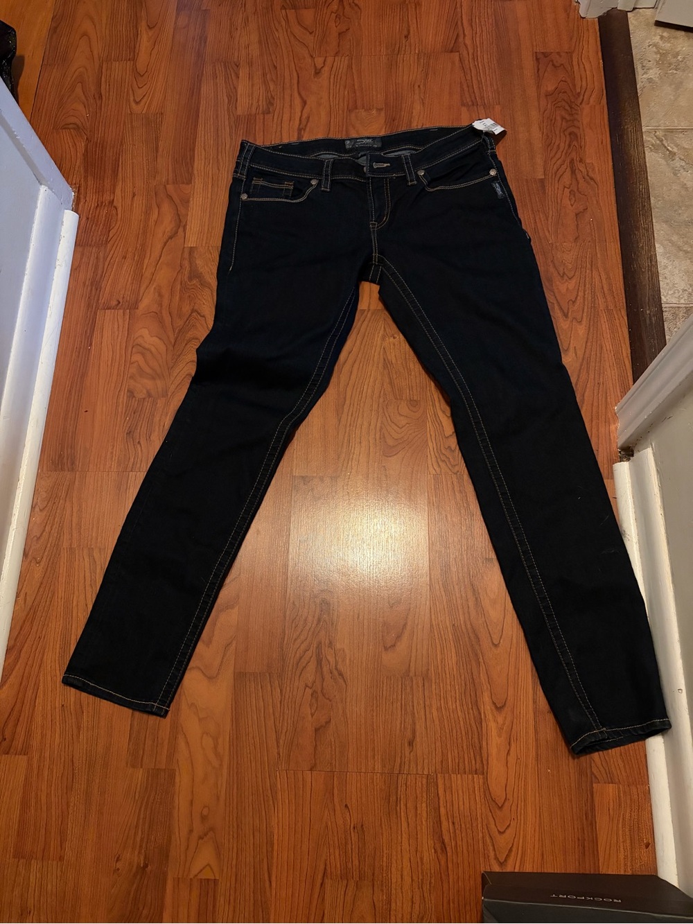 Silver Jeans Black Skinny Stretch Denim